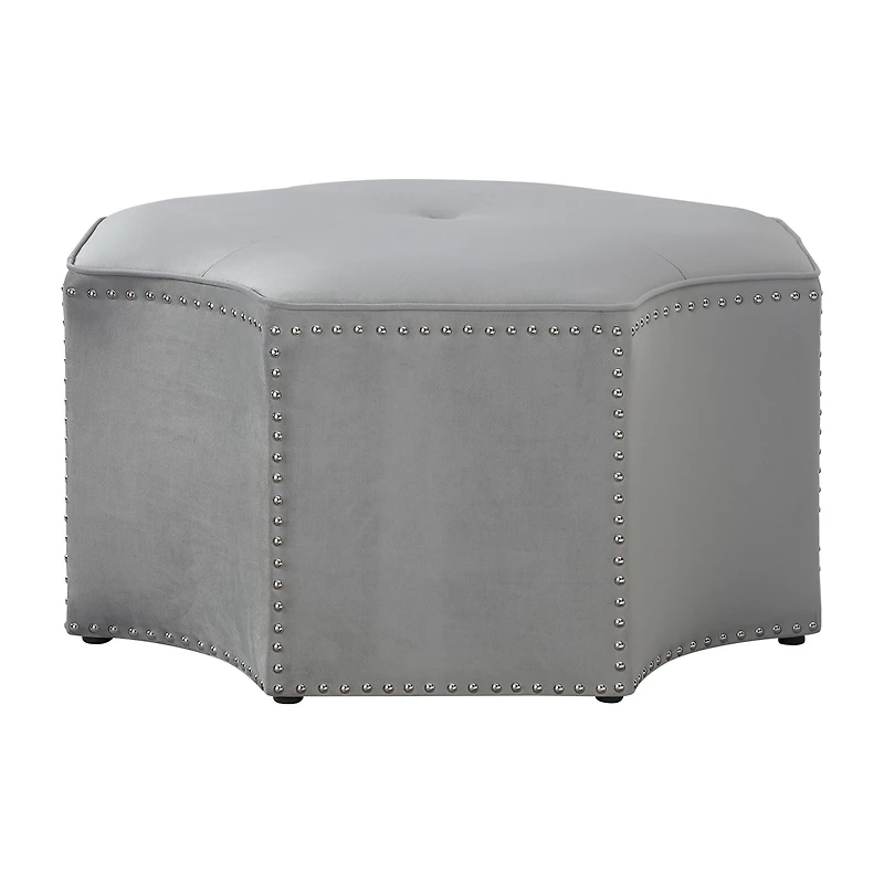 Inspired Home® Fiorella Upholstered Ottoman