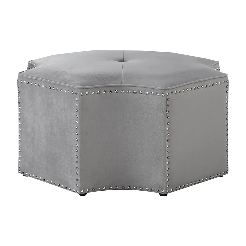 Inspired Home® Fiorella Upholstered Ottoman