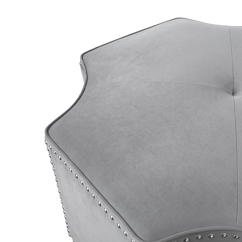 Inspired Home® Fiorella Upholstered Ottoman