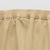 St. John's Bay Stretch Chino Mens Adaptive Easy-on + Easy-off Seated Wear Straight Fit Flat Front Pant