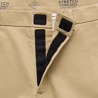St. John's Bay Dexterity Stretch Chino Mens Adaptive Adjustable Features Easy-on + Easy-off Straight Fit Flat Front Pant