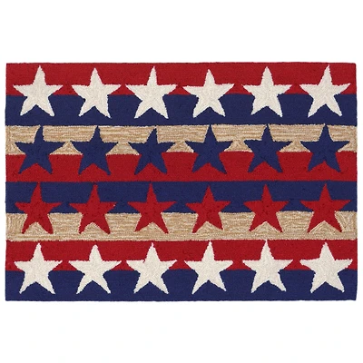 Liora Manne Frontporch Stars & Stripes Indoor/Outdoor Runner Rug
