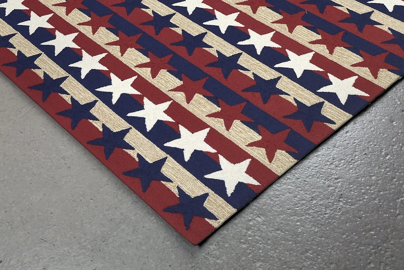 Liora Manne Frontporch Stars & Stripes Indoor/Outdoor Runner Rug