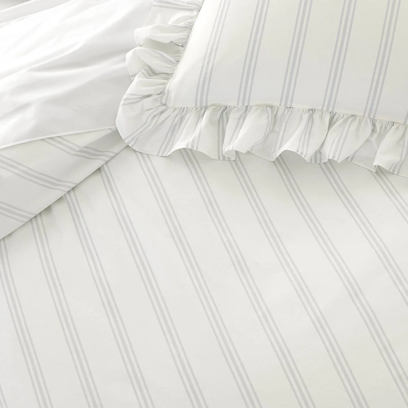 Ecopure Brooke Comfort Wash Stripes Midweight Comforter Set