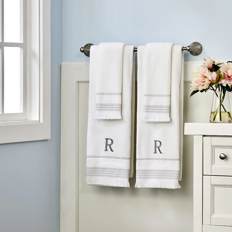 Saturday Knight Casual Monogram 2-pc. Fingertip Towel