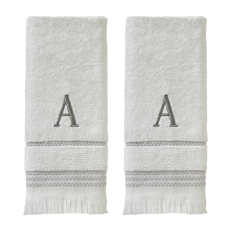 Saturday Knight Casual Monogram 2-pc. Hand Towel