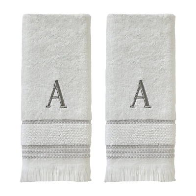 Saturday Knight Casual Monogram 2-pc. Hand Towel