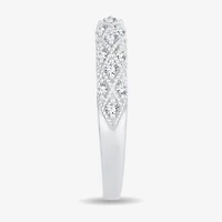1/4 CT.T.W. Natural Diamond 10K or 14K White Gold Anniversary Wedding Band