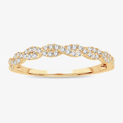 Signature By Modern Bride 1/5 CT.T.W. Natural Diamond 10K or 14K Gold Wedding Band
