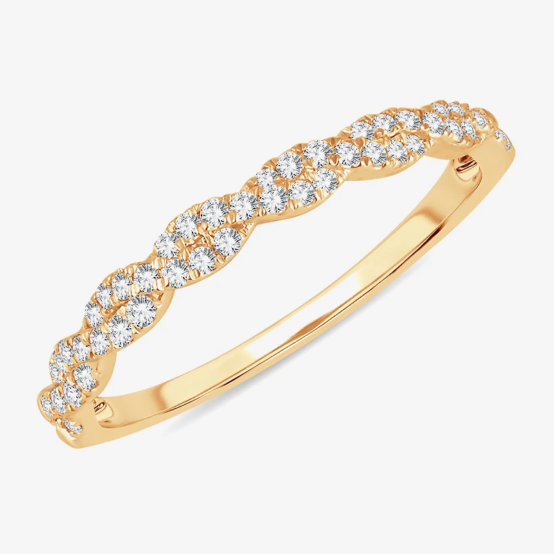 Signature By Modern Bride 1/5 CT.T.W. Natural Diamond 10K or 14K Gold Wedding Band