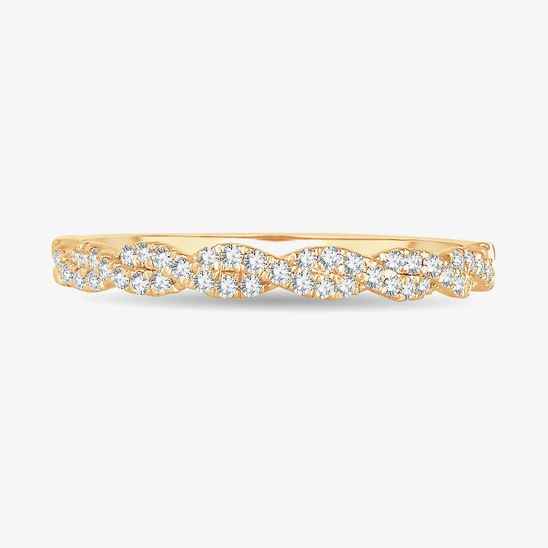 Signature By Modern Bride 1/5 CT.T.W. Natural Diamond 10K or 14K Gold Wedding Band