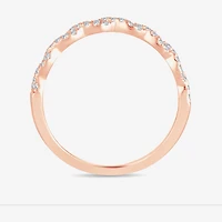 Signature By Modern Bride Womens 1/5 CT. Natural White Diamond 14K Gold Wedding Band
