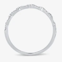 1/5 CT.T.W. Natural Diamond 10K or 14K White Gold Wedding Band