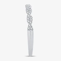 1/5 CT.T.W. Natural Diamond 10K or 14K White Gold Wedding Band