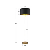 INK+IVY Hunts Metal Floor Lamp