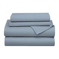 Color Sense Premium Cotton Blend Wrinkle-Resistant Sateen Weave Sheet Set