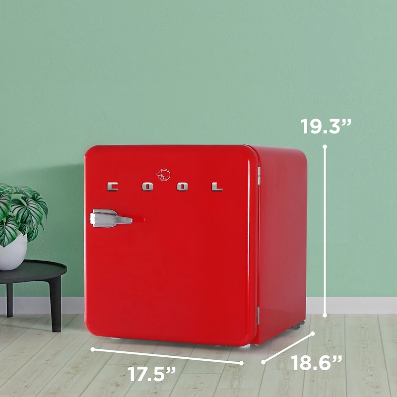 Commercial Cool 1.6 Cu. Ft. Retro Refrigerator