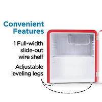 Commercial Cool 1.6 Cu. Ft. Retro Refrigerator