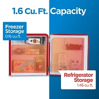 Commercial Cool 1.6 Cu. Ft. Retro Refrigerator