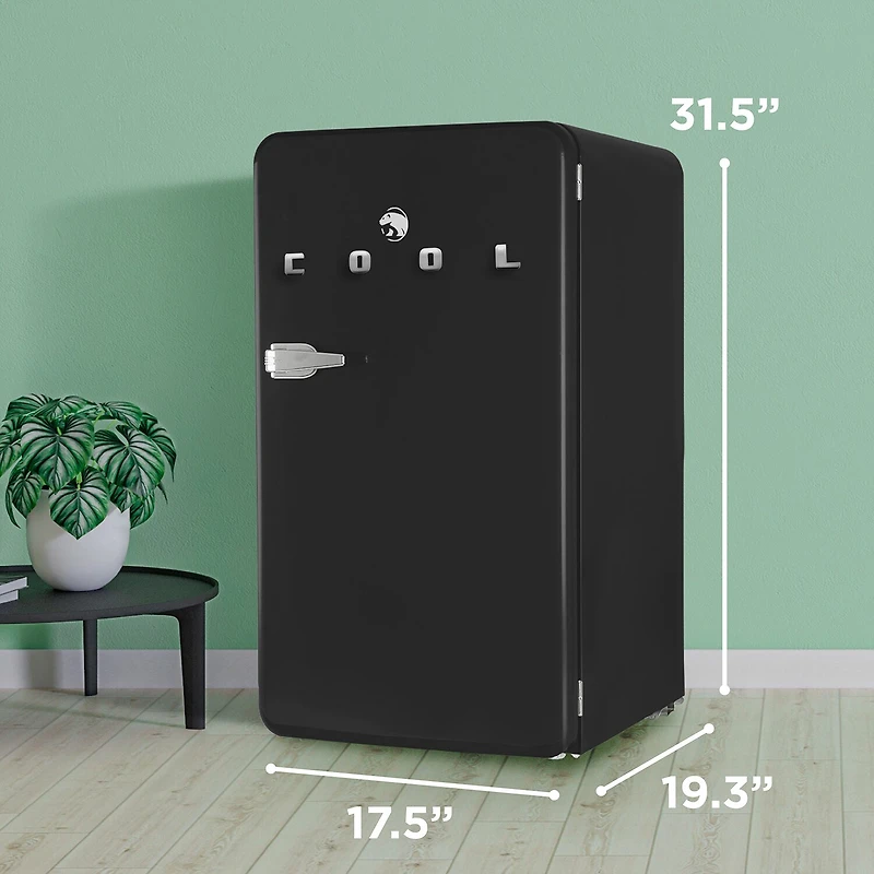 Commercial Cool 3.2 Cu. Ft. Retro Refrigerator