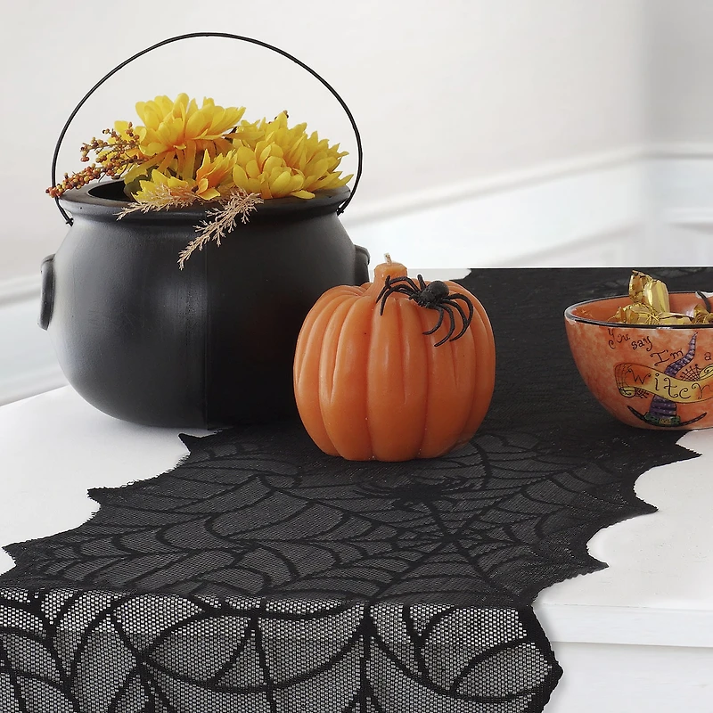 Elrene Home Fashions Crawling Halloween Table Runner