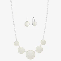 Liz Claiborne Collar Necklace And Drop Earring Womens 2-pc. Jewelry Set