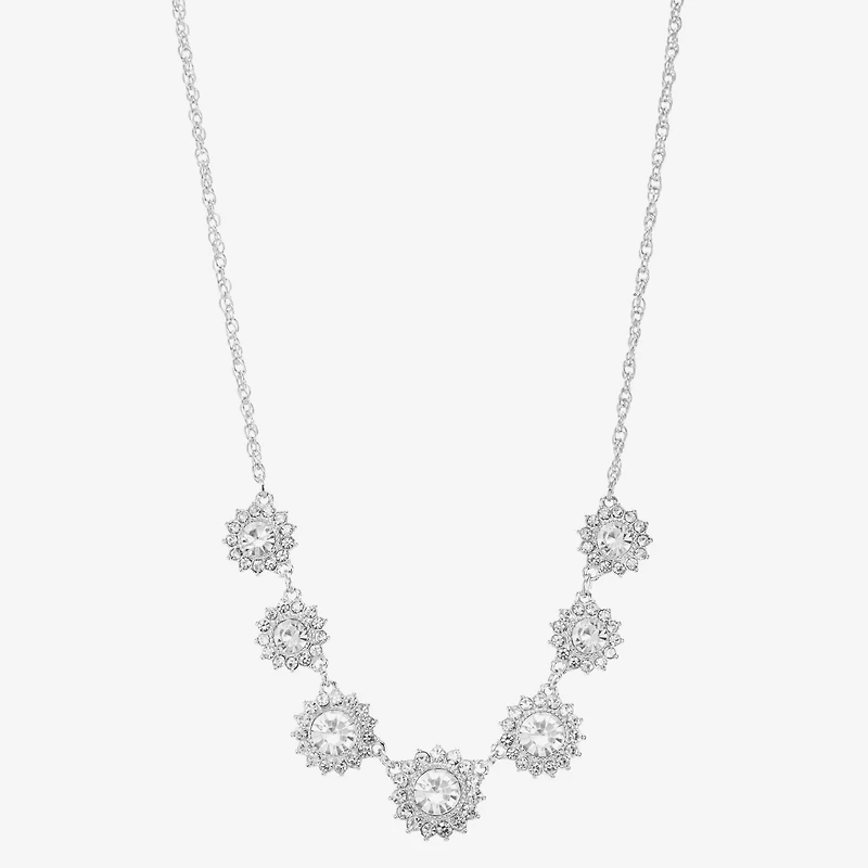 Monet Jewelry Timeless Silver Tone Womens 17 Inch Collar Necklace