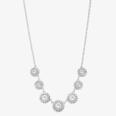Monet Jewelry Timeless Silver Tone Womens 17 Inch Collar Necklace