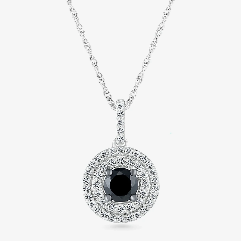 Limited Quantities! Womens 3/4 CT. T.W. Natural White Diamond 10K Gold Round 18 Inch Pendant Necklace