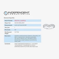(I / Si2) Womens 1 CT. T.W. Lab Grown White Diamond 14K Gold Wedding Band