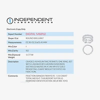 (I / Si2) Womens 1 CT. T.W. Lab Grown White Diamond 14K Gold Band