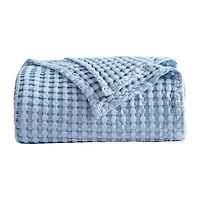Bedsure® Woven Bamboo Waffle Midweight Blanket