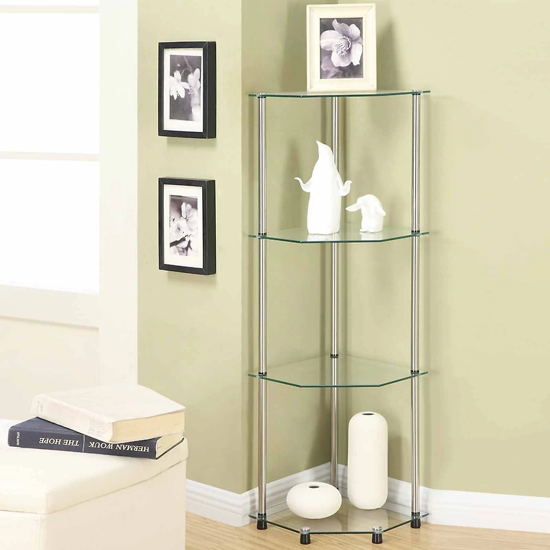 Wes 4-Tier Corner Shelf