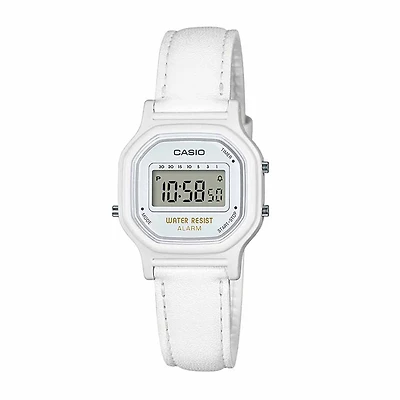 Casio Womens Digital White Strap Watch La11wl-7a