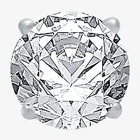 1 CT. T.W. Natural White Diamond 14K Gold 6.3mm Single Earring