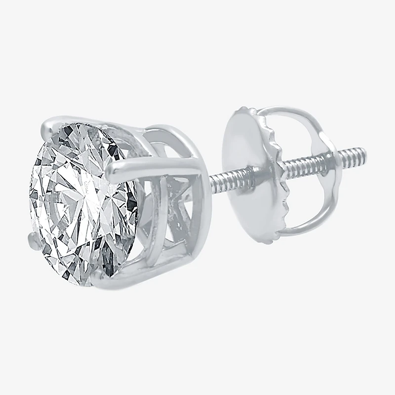 1 CT. T.W. Natural White Diamond 14K Gold 6.3mm Single Earring
