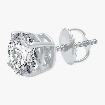 1 CT. T.W. Natural White Diamond 14K Gold 6.3mm Single Earring