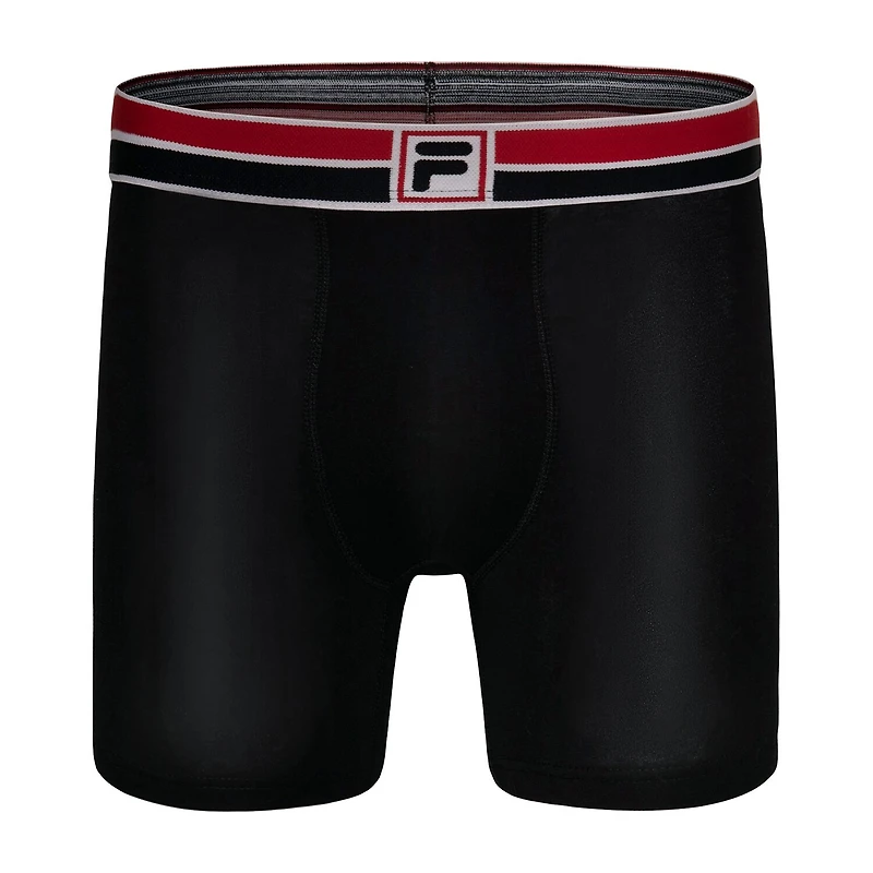 FILA Ultra Soft Stretch No Fly Mens 4 Pack Boxer Briefs Fm412bxcs15-020