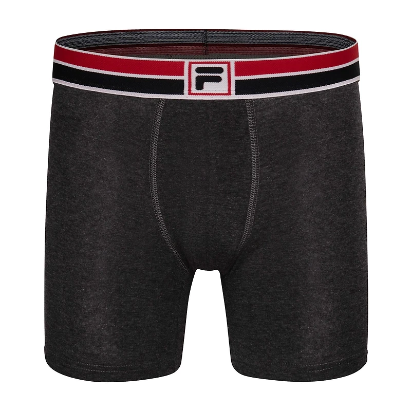 FILA Ultra Soft Stretch No Fly Mens 4 Pack Boxer Briefs Fm412bxcs15-020