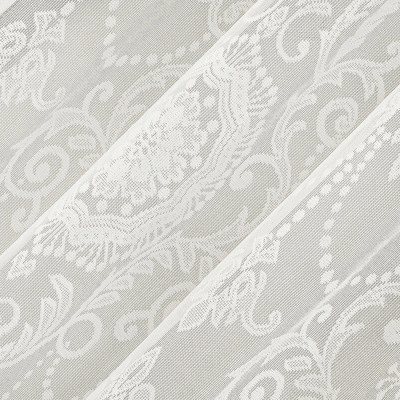 No 918 Nina Lace Rod Pocket Sheer Set of 2 Curtain Panel