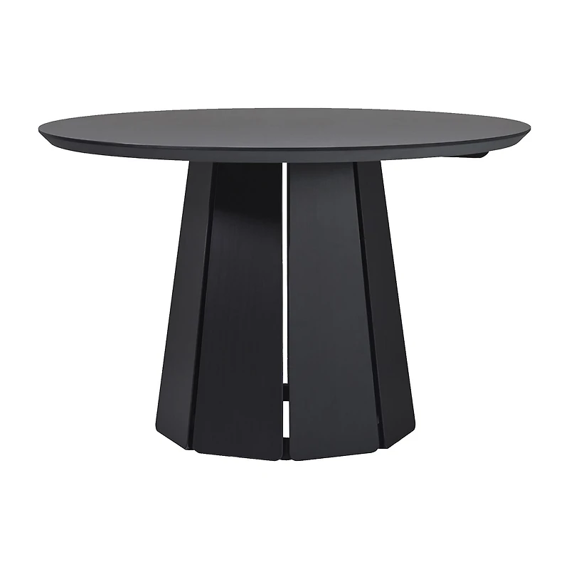 Walker Edison Round Wood-Top Dining Table