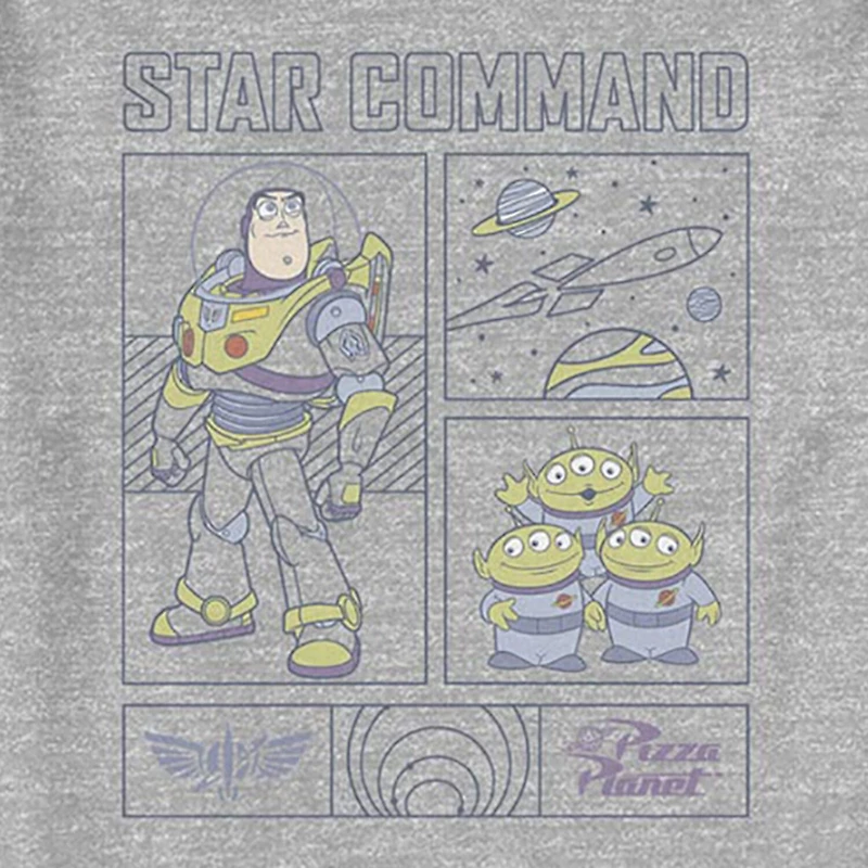 Disney Collection Toddler Boys Crew Neck Short Sleeve Regular Fit Buzz Lightyear Toy Story Graphic T-Shirt