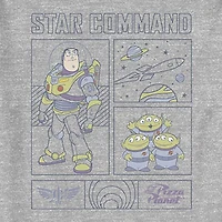 Disney Collection Toddler Boys Crew Neck Short Sleeve Regular Fit Buzz Lightyear Toy Story Graphic T-Shirt