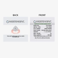 Signature By Modern Bride (H-I / Si1-Si2) Womens 1 1/2 CT. T.W. Lab Grown White Diamond 10K or 14K Gold Pear Halo Bridal Set
