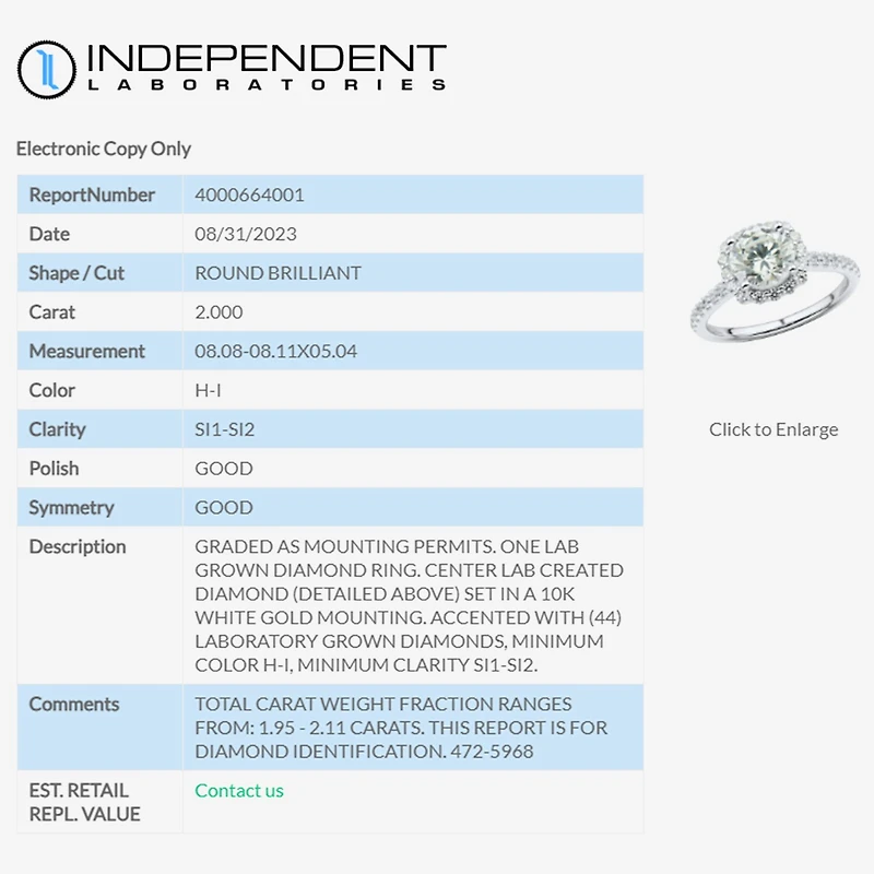 (H-I / Si1-Si2) Womens 2 CT. T.W. Lab Grown White Diamond 10K Gold Round Side Stone Halo Engagement Ring