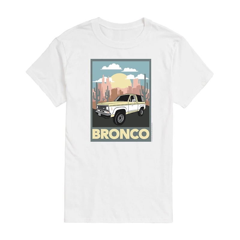 Mens Short Sleeve Ford Bronco Graphic T-Shirt