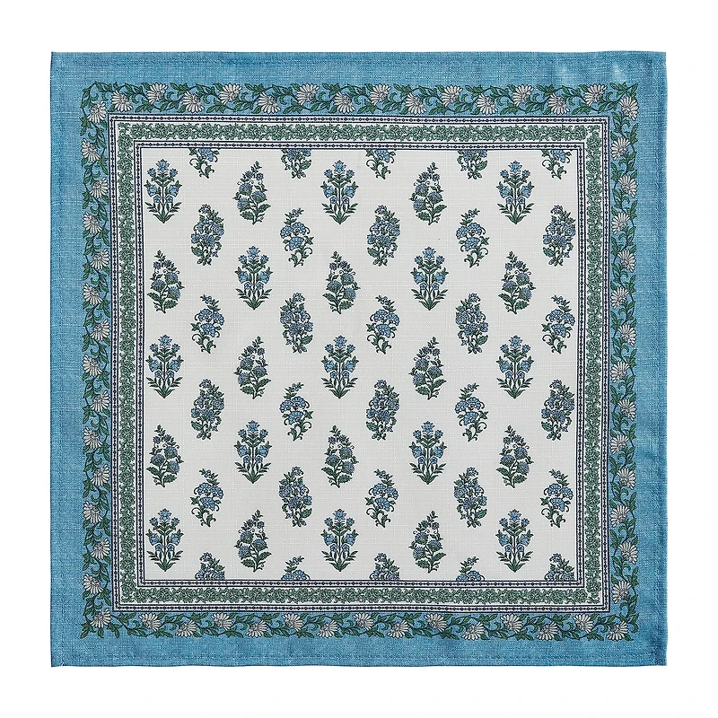 Elrene Home Fashions Tropez Block Print Stain & Water Resistant Indoor/Outdoor 4-pc. Napkins