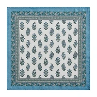 Elrene Home Fashions Tropez Block Print Stain & Water Resistant Indoor/Outdoor 4-pc. Napkins