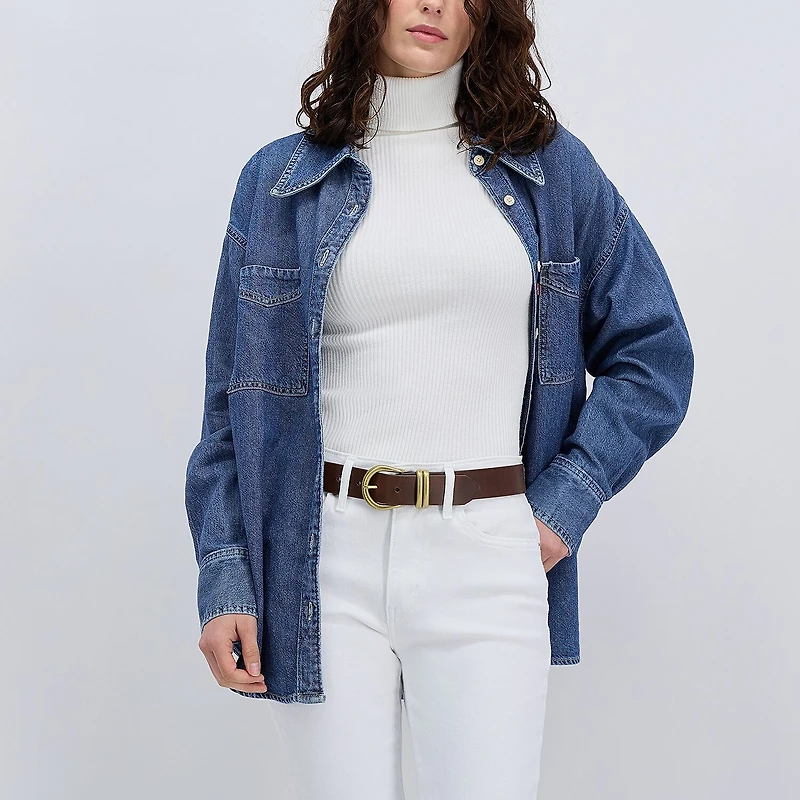 Levi's® Double Metal Loop Casual Belt, Genuine Leather Womens Belt