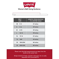 Levi's® Double Metal Loop Casual Belt, Genuine Leather Womens Belt